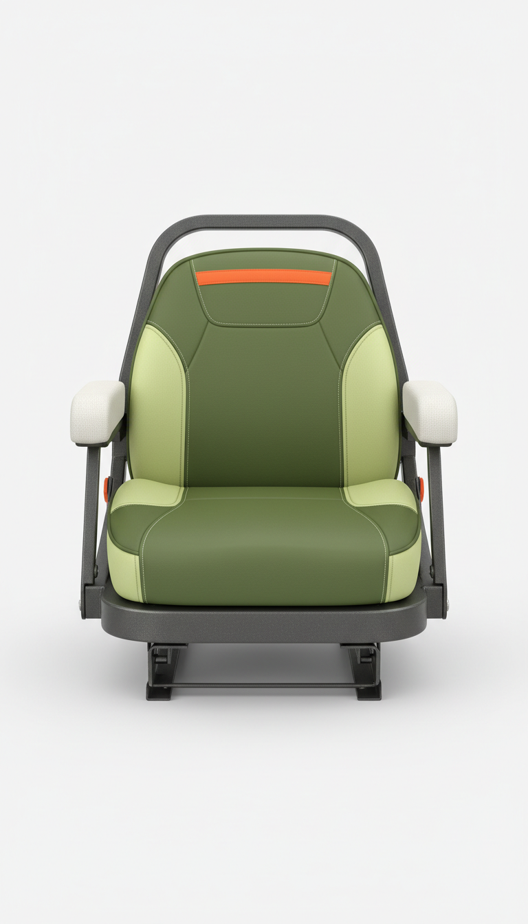 Ergonomic Mower Seat With Reinforced Padding