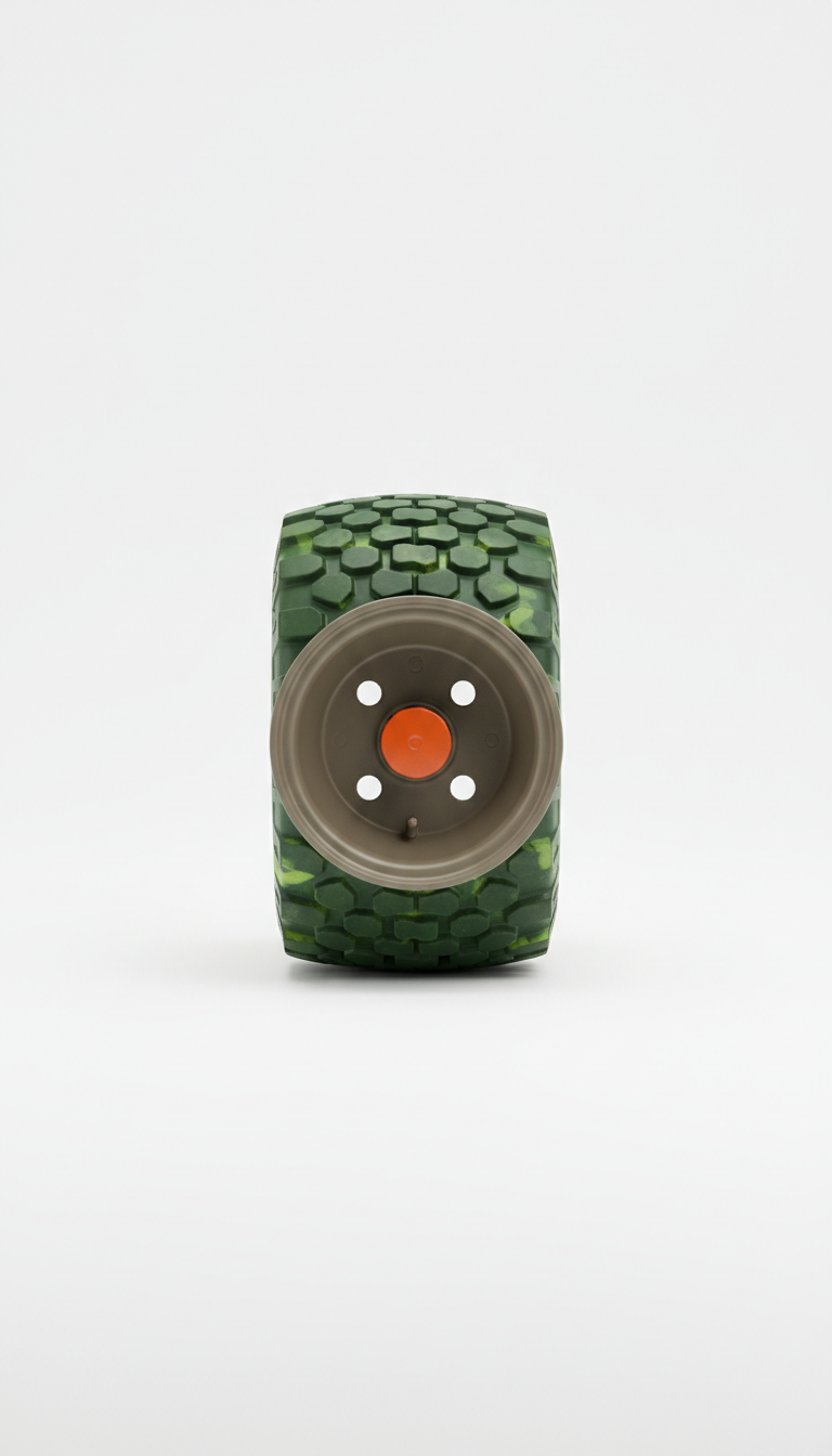 Heavy-Duty Mower Wheel With Metal Hub