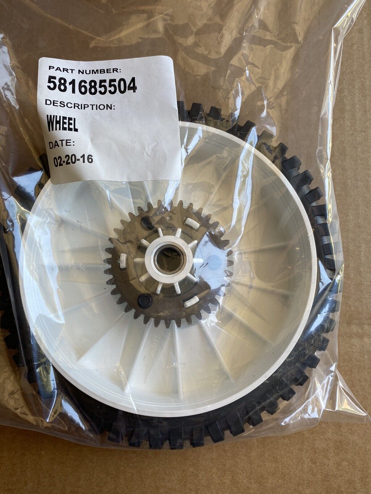 Husqvarna 581685504 8" x 1.75" 5 Spoke Wheel Craftsman Poulan Lawn Mowers