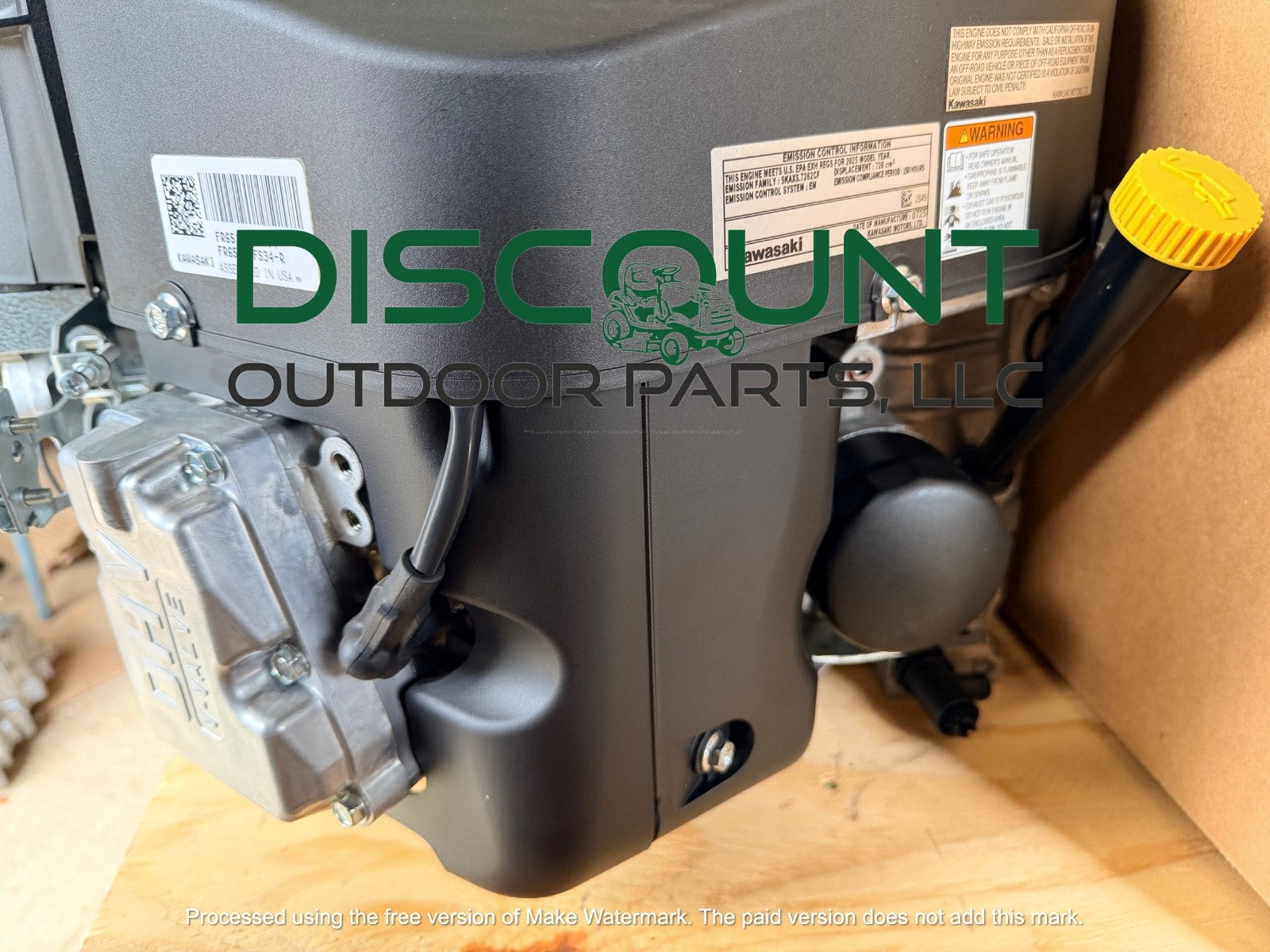 Kawasaki 21.5HP FR651V-FS34R Lawn Mower Engine 1-1/8" x 4-9/32" Vertical Crankshaft