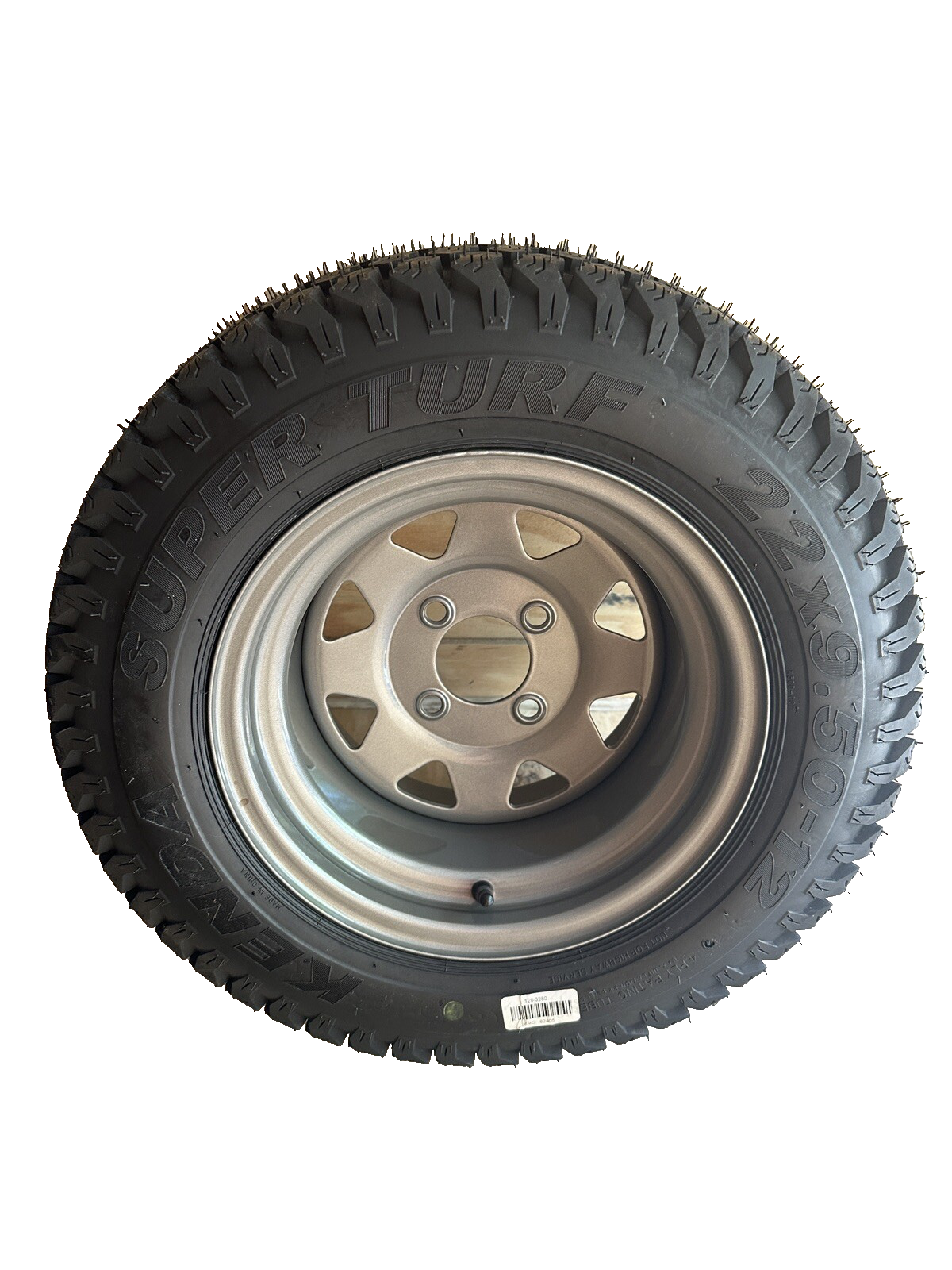 TORO LAWNBOY 126-3280 WHEEL AND TIRE ASSEMBLY 22 x 9.50 - 12 NHS 4 LUG