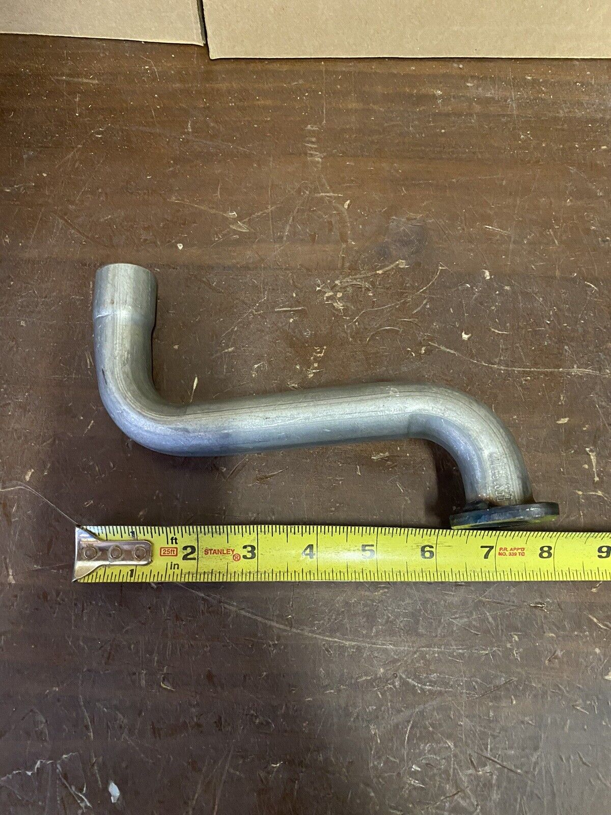 3/4" ID S Bend Exhaust Pipe: Husqvarna 532181442 AYP 181442 1 7/8" C2C Flange